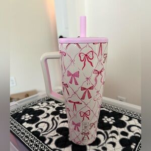 Brumate 40 OZ Era Straw Insulated Tumbler, Color: Bows Pink